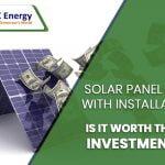 solar panel cost with installation banner - Mak energy ltd