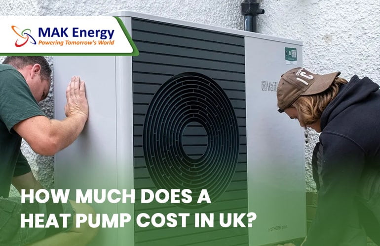 - men installing a heat pump - How Much Does a Heat Pump Cost in UK