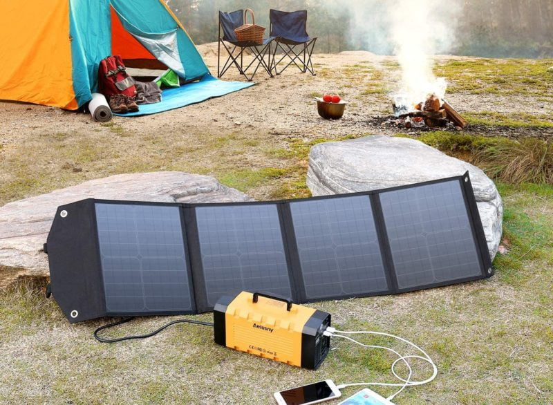 aeiusny portable solar panels for home & camp