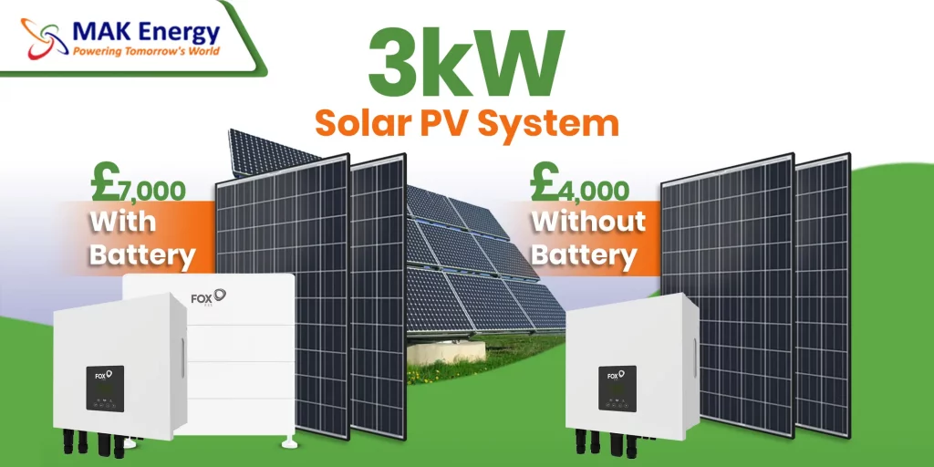 3kW Solar Solution (with, without)